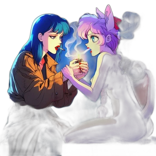 anime, watercolor, concept art, fantasy art transparent PNG cut-out