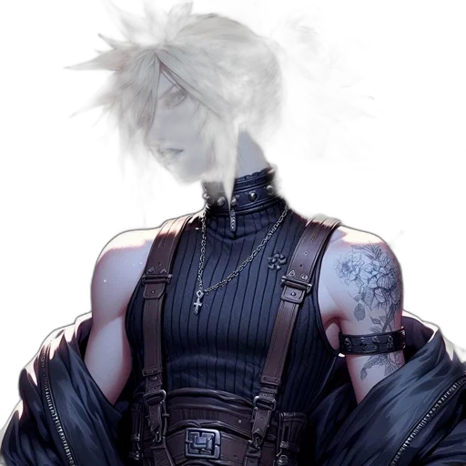 staff, mask, weapon, jacket transparent PNG cut-out