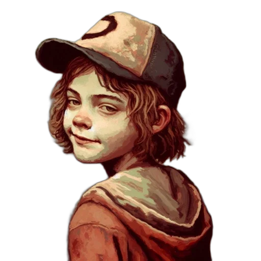 hat, face, concept art, pixel art transparent PNG cut-out
