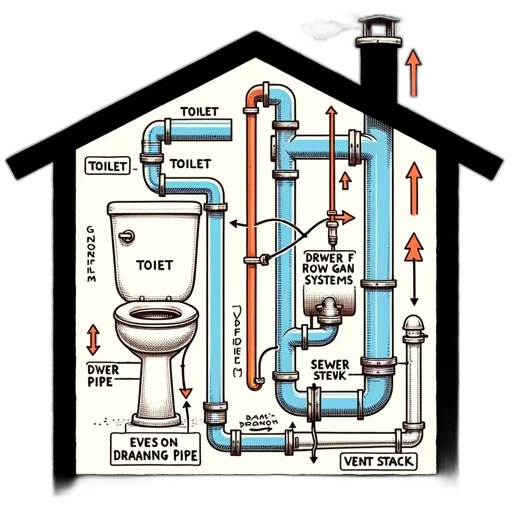 illustration, house, plumbing, system transparent PNG cut-out