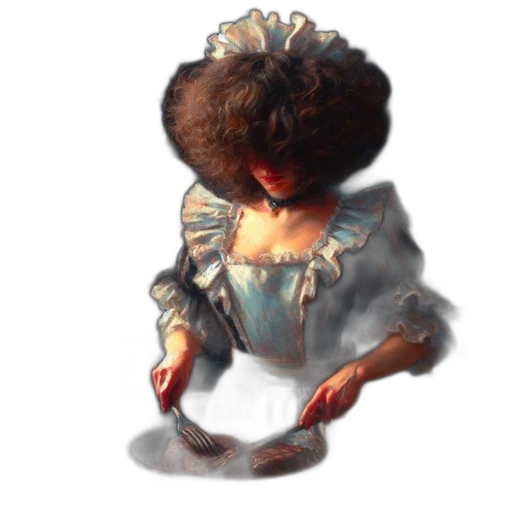 dress, crown, staff, face transparent PNG cut-out