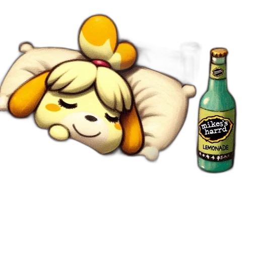 pixel art, concept art, golden, cartoon transparent PNG cut-out