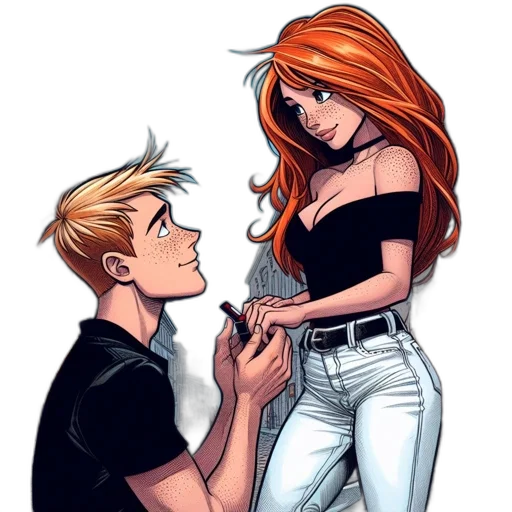 comic book art, cartoon, concept art, fantasy art transparent PNG cut-out
