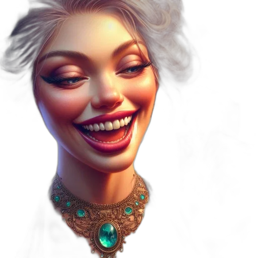 jewelry, face, crown, fantasy art transparent PNG cut-out