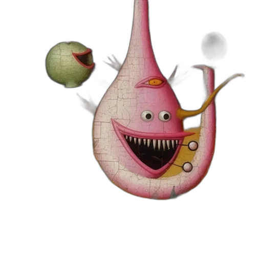 dragon, creature, staff, mask transparent PNG cut-out
