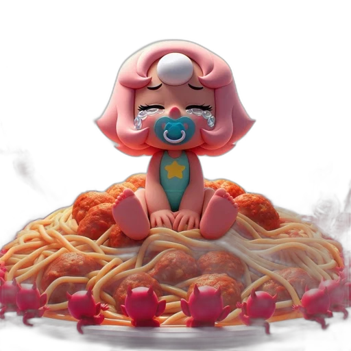 food, animal, concept art, 3d render transparent PNG cut-out