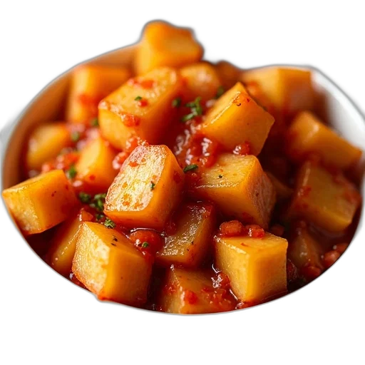 food, bowl, filled, diced transparent PNG cut-out
