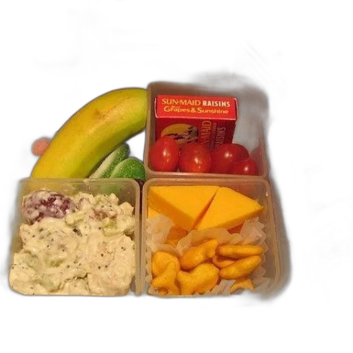 food, lunch, box, banana transparent PNG cut-out