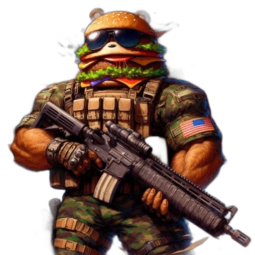 weapon, animal, food, creature transparent PNG cut-out
