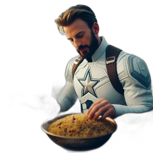 food, robot, comic book art, pixel art transparent PNG cut-out