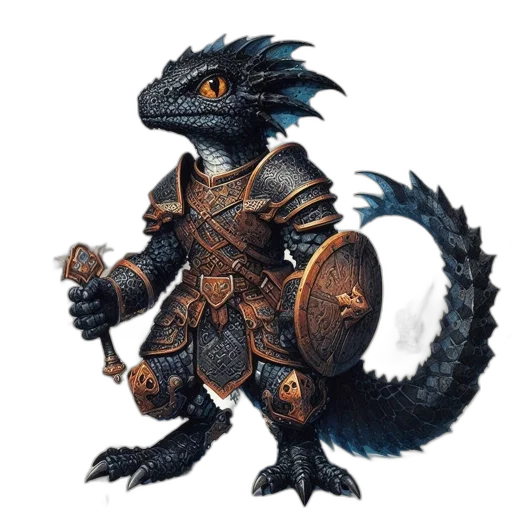 dragon, creature, staff, animal transparent PNG cut-out