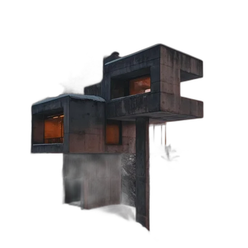 building, furniture, 3d render, concept art transparent PNG cut-out