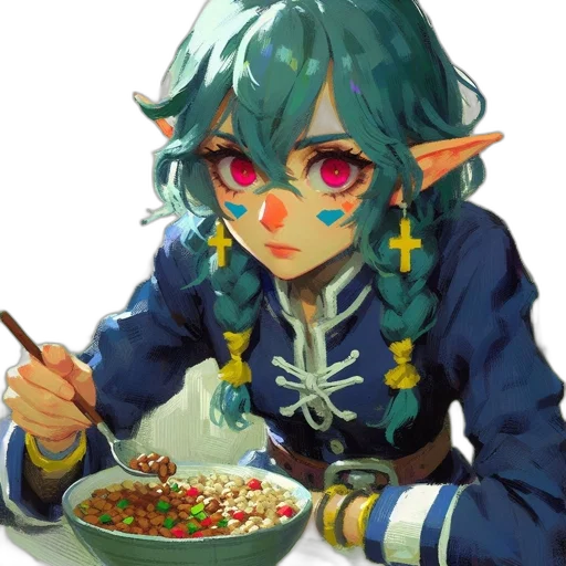 food, creature, staff, face transparent PNG cut-out