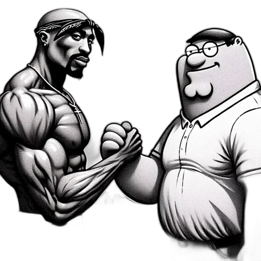 cartoon, comic book art, concept art, photorealistic transparent PNG cut-out