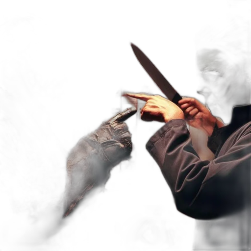 weapon, sword, staff, jacket transparent PNG cut-out