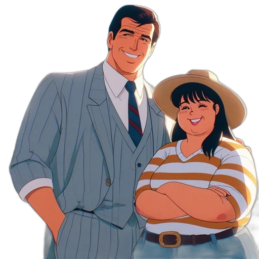 jacket, dress, hat, cartoon transparent PNG cut-out