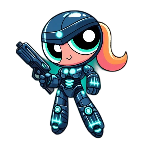 robot, weapon, cartoon, concept art transparent PNG cut-out