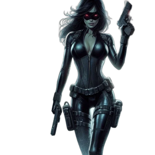 weapon, comic book art, concept art, cyberpunk transparent PNG cut-out