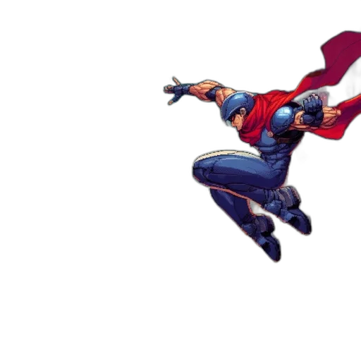 comic book art, concept art, pixel art, 3d render transparent PNG cut-out