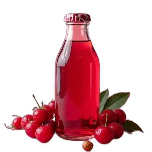 bottle, food, photorealistic, 3d render transparent PNG cut-out