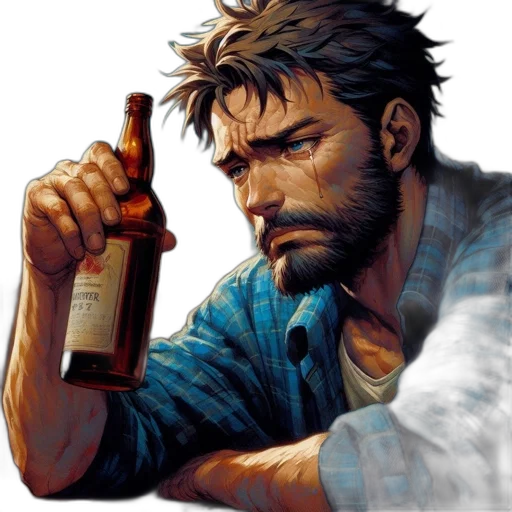 bottle, comic book art, concept art, pixel art transparent PNG cut-out