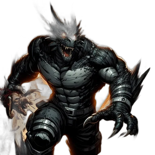 concept art, comic book art, fantasy art, 3d render transparent PNG cut-out
