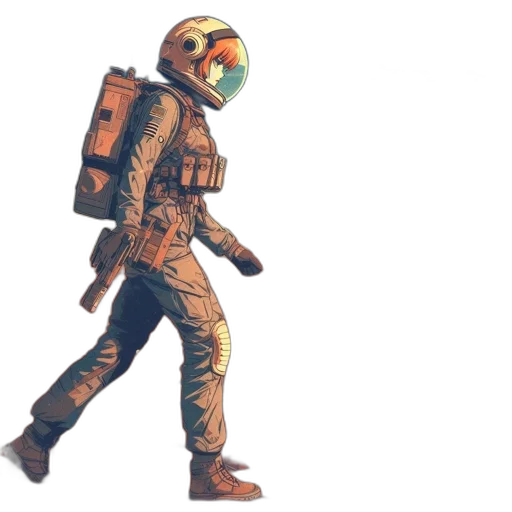 robot, mask, creature, weapon transparent PNG cut-out