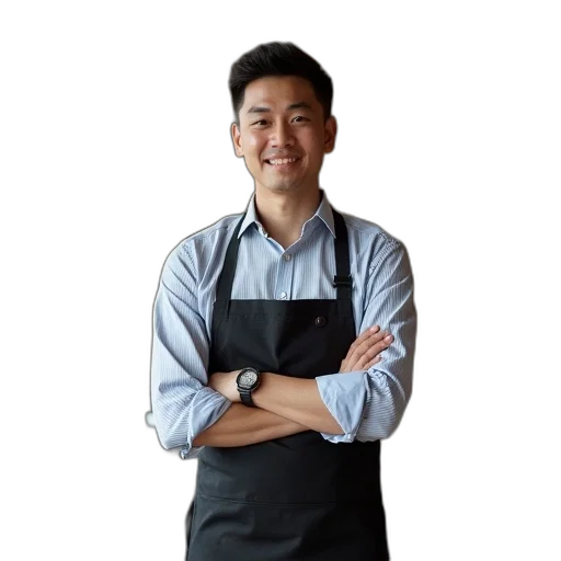 staff, food, face, service transparent PNG cut-out