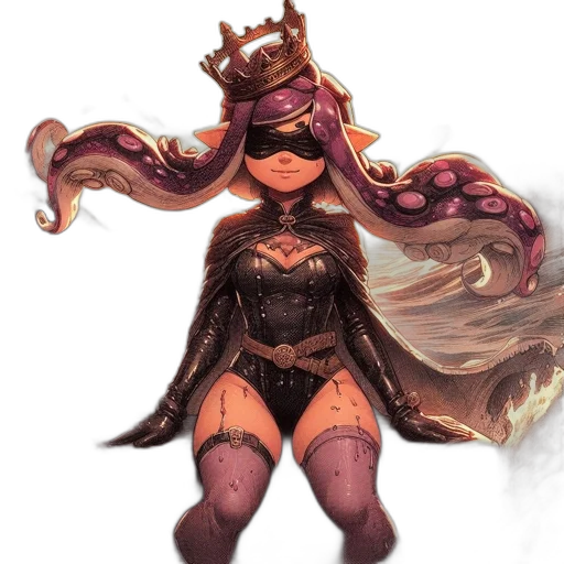 crown, dress, mask, concept art transparent PNG cut-out