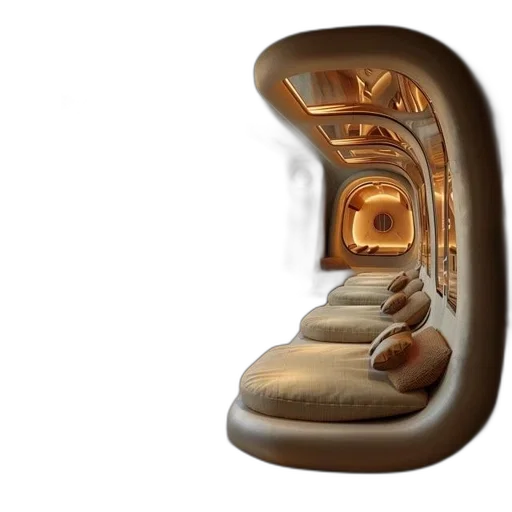 shoes, furniture, 3d render, modern transparent PNG cut-out