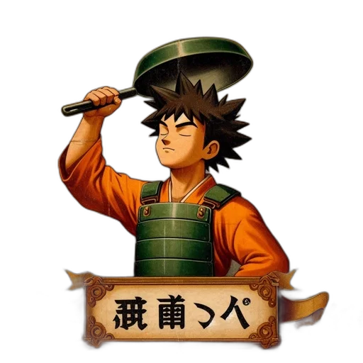staff, hat, dragon, sword transparent PNG cut-out