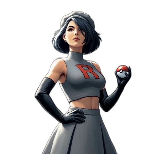 dress, staff, concept art, comic book art transparent PNG cut-out