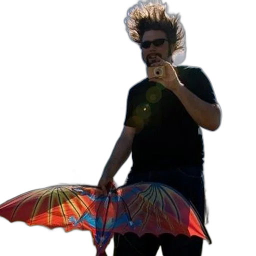 umbrella, staff, creature, dragon transparent PNG cut-out
