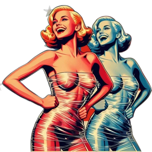 dress, comic book art, cartoon, concept art transparent PNG cut-out