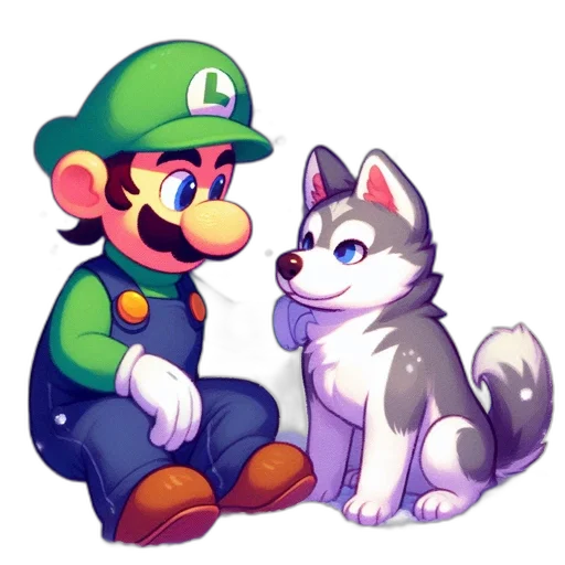 animal, pixel art, concept art, watercolor transparent PNG cut-out