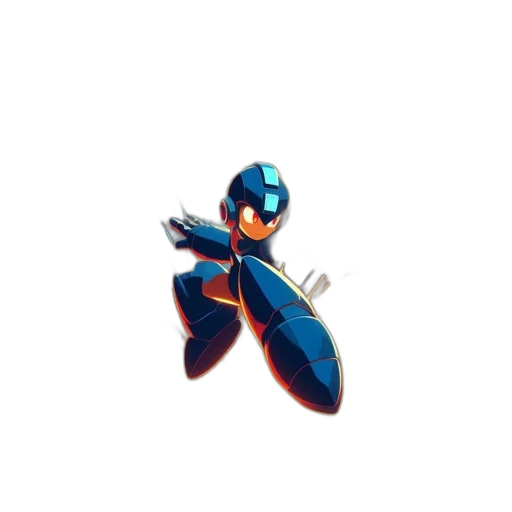 robot, weapon, staff, jacket transparent PNG cut-out