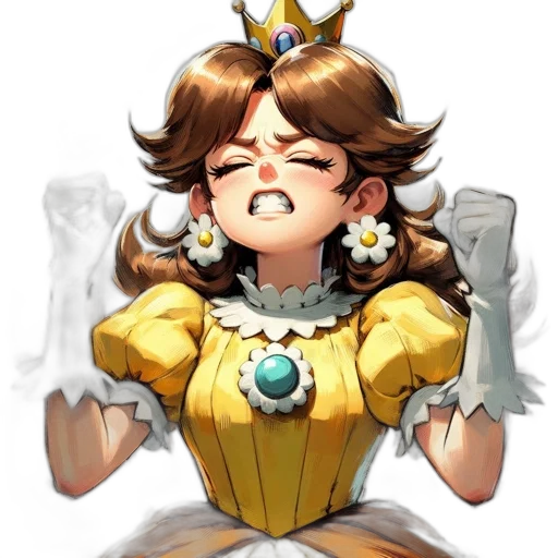 crown, staff, dress, face transparent PNG cut-out