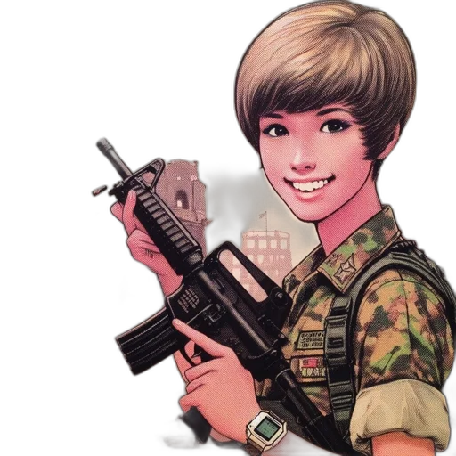 weapon, cartoon, anime, photorealistic transparent PNG cut-out