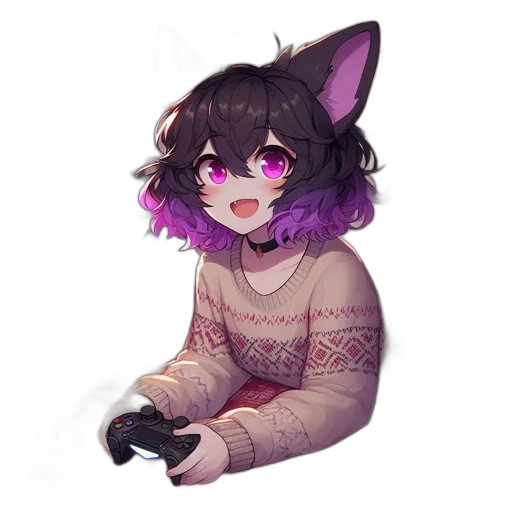 creature, staff, animal, pixel art transparent PNG cut-out