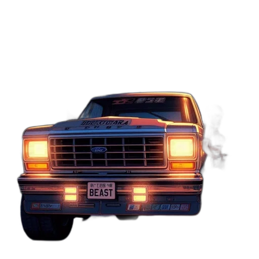 car, weapon, concept art, photorealistic transparent PNG cut-out