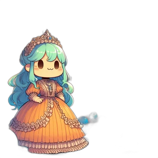 crown, dress, hat, staff transparent PNG cut-out