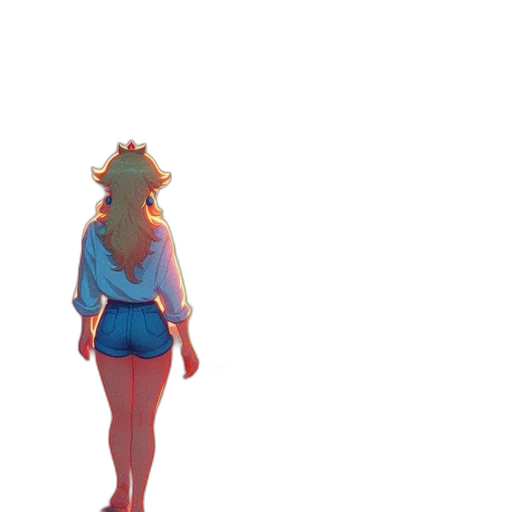 crown, dress, staff, creature transparent PNG cut-out