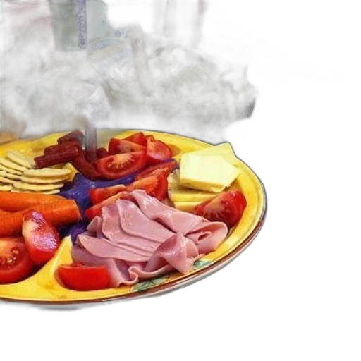 food, photorealistic, 3d render, concept art transparent PNG cut-out