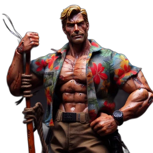 jacket, weapon, concept art, comic book art transparent PNG cut-out