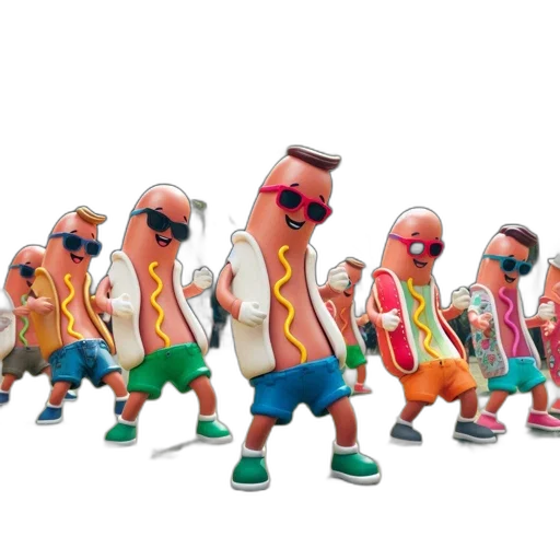 food, concept art, 3d render, neon transparent PNG cut-out