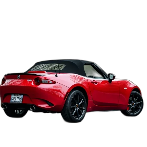 car, 3d render, photorealistic, red transparent PNG cut-out