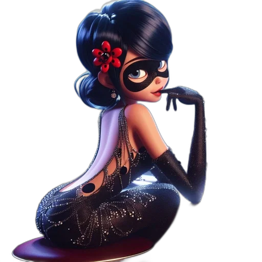 dress, concept art, cartoon, comic book art transparent PNG cut-out
