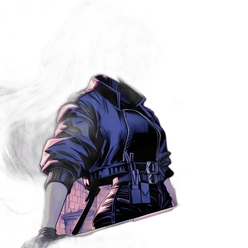 jacket, mask, weapon, hat transparent PNG cut-out