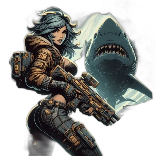 weapon, concept art, comic book art, fantasy art transparent PNG cut-out