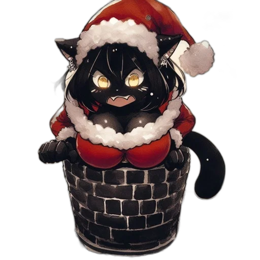 hat, 3d render, anthropomorphic, feline transparent PNG cut-out